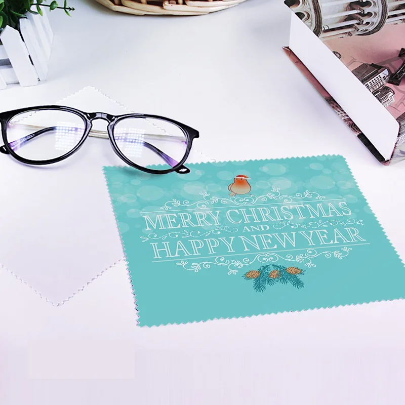 15*15cm Custom Glasses Cleaning Cloth Phone Wipes Anime Printing