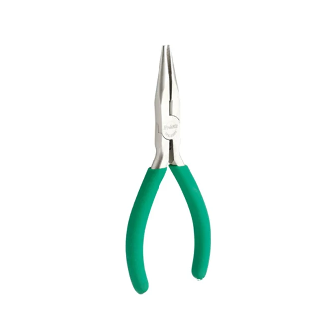 Long Titanium Steel Needle Nose Pliers Cutter Cutting Non-slip Handle Titanium Have Teeth Long Nose Pliers Pointed Tip Pliers