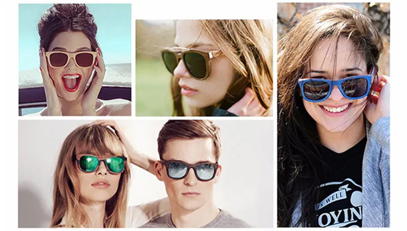 Классический тренд очки, деревянные очки, эллиптический рамки Модный джентльменский и Для женщин солнцезащитные очки линзы UV400 очки
