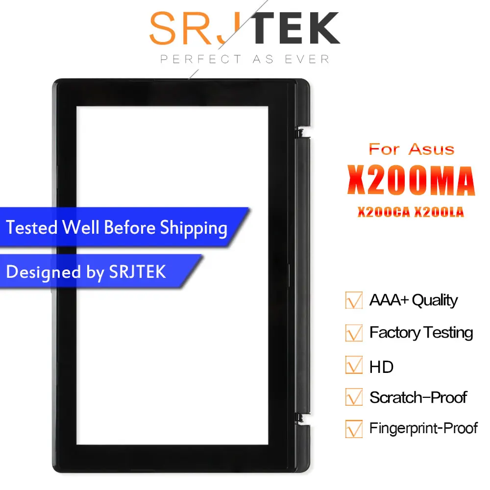 Srjtek 11.6'' For Asus Vivobook X200MA X200CA X200LA Digitizer Touch Screen Glass with Frame TCP11F16 V1.1 13NB02X6AP0201 Srjtek 11.6'' For Asus Vivobook X200MA X200CA X200LA Digitizer Touch Screen Glass with Frame TCP11F16 V1.1 13NB02X6AP0201