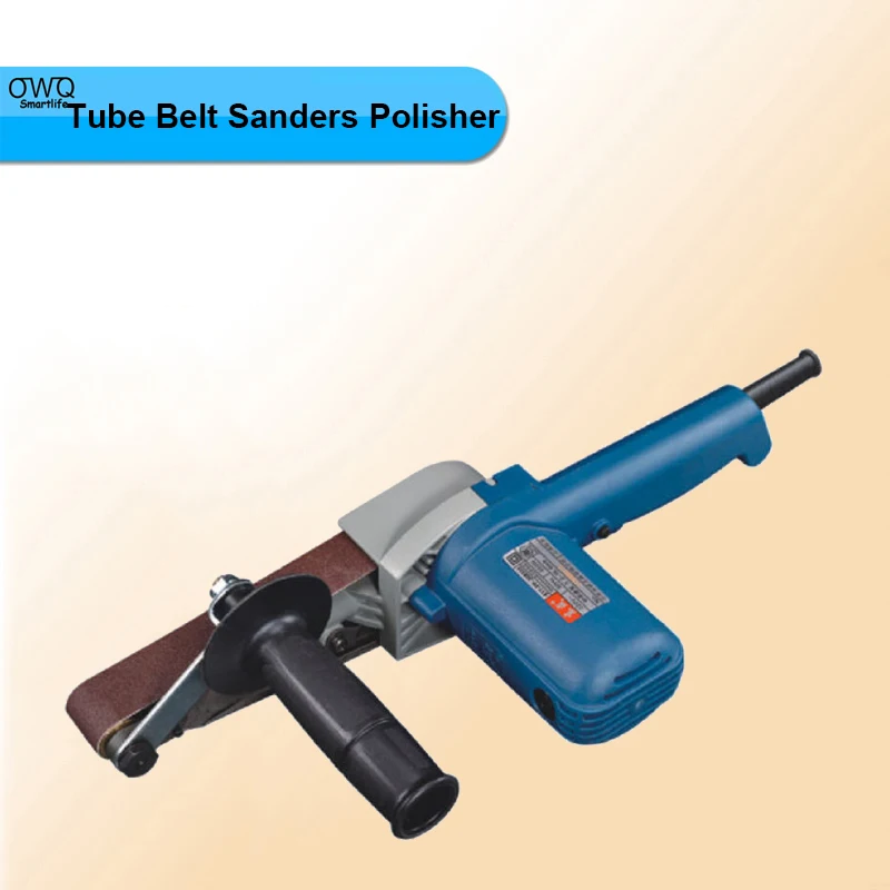 550w 220v Tube Belt Sanders Polisher,portable Polishing Machine For Stainless Steel Processing