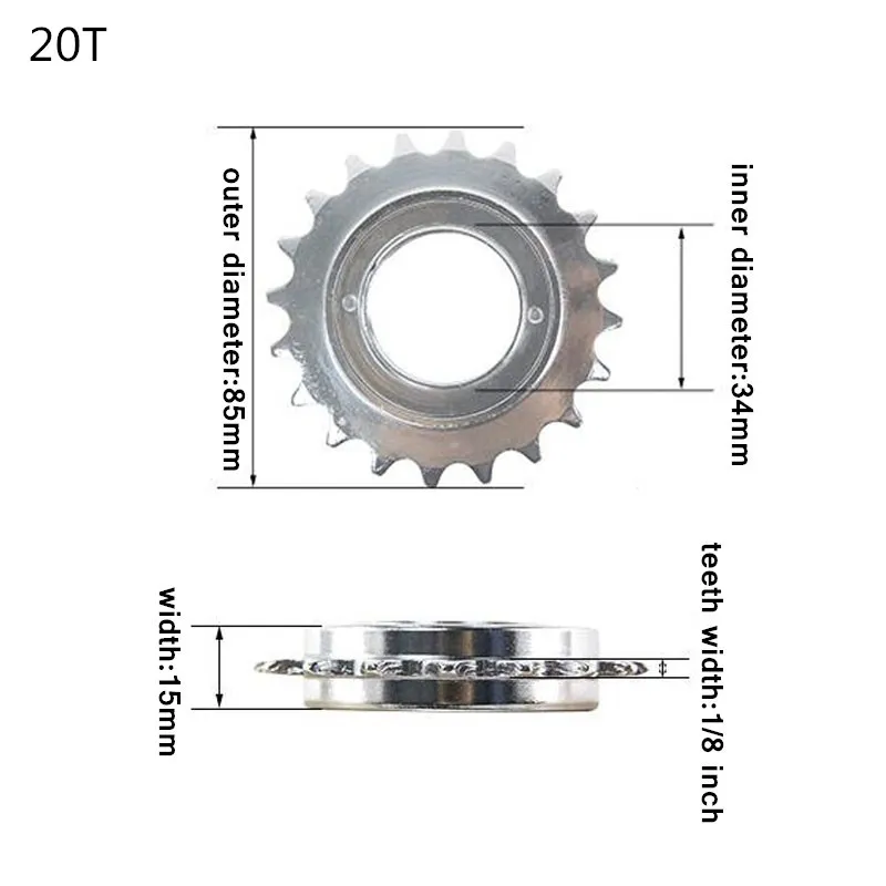 bicycle freewheel sizes