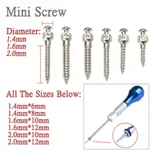 Various specifications Self Drilling Thread Dental Orthodontic Matching Tool Micro Implants Screw Titanium Mini Screw