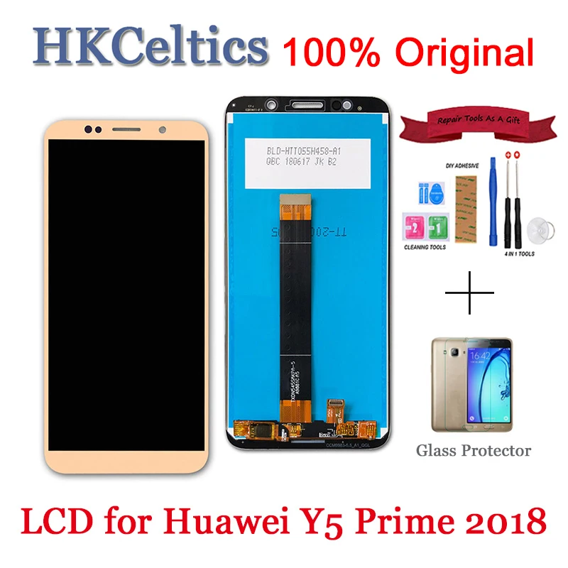 Цена 2018 Оригинальный ЖК дисплей для huawei Y5 prime 2018 + сенсорный экран полный дигитайзер сборка для huawei honor 7a ЖК экран