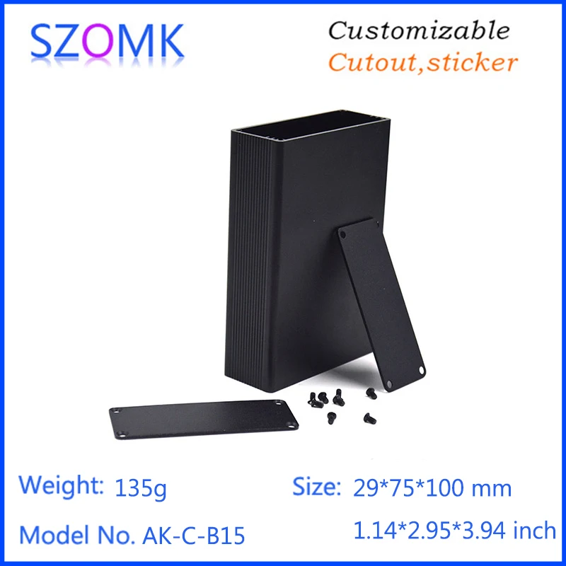 aluminum box for electronic project extruded aluminum electrical cabinet szomk aluminum housing for pcb design GPS control enclosure (3)