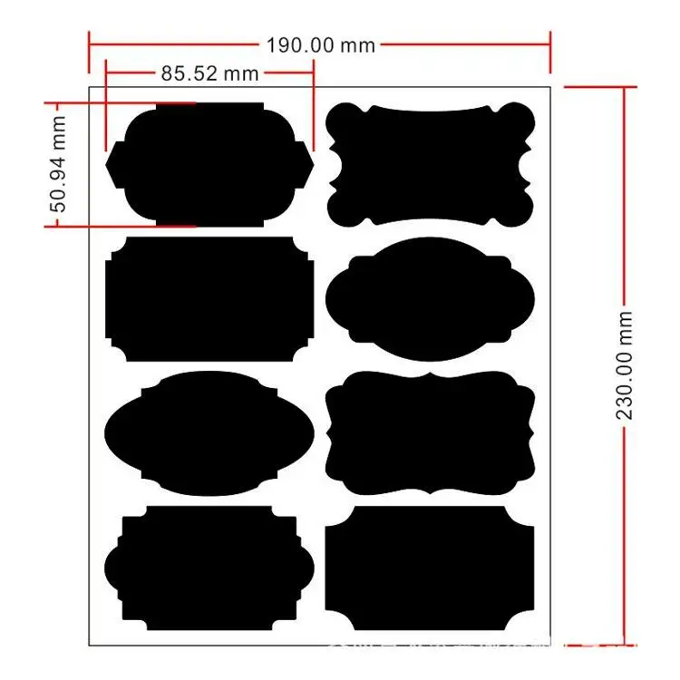 Eworld 40 шт./компл. дома Кухня банки доске стикеры в стиле доски для рисования мелом этикетки 20,5*23 см полезно для Кухня Органайзер