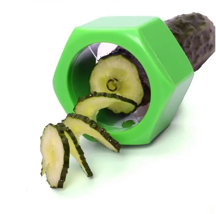 

Creative Multi - Purpose Vegetable Cutter Screw Cucumber Slicer Plastic Peeler Fruit Spiralizer Salad Cutter Fruits tool