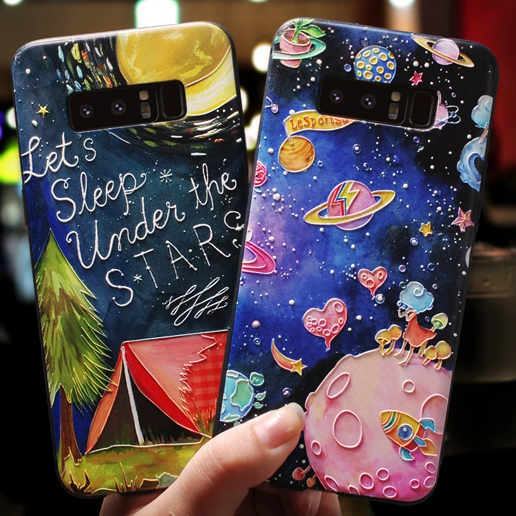 

3D Star Emboss TPU Cover For Samsung Galaxy S10e S10 Plus M10 M20 J2 J3 J5 J7 Prime Neo 2016 2017 J4 J6 J8 2018 2015 Case Soft