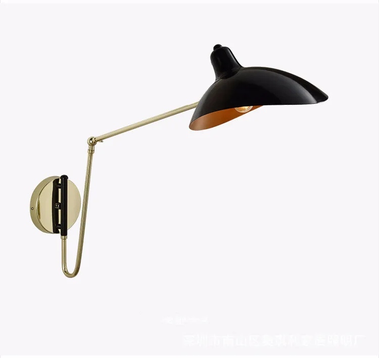 Современный Лофт дизайнерский вращающийся настенный светильник с утенком, промышленный настенный светильник для кухни, спальни, креативный Железный E14 Светодиодный настенный светильник, освещение