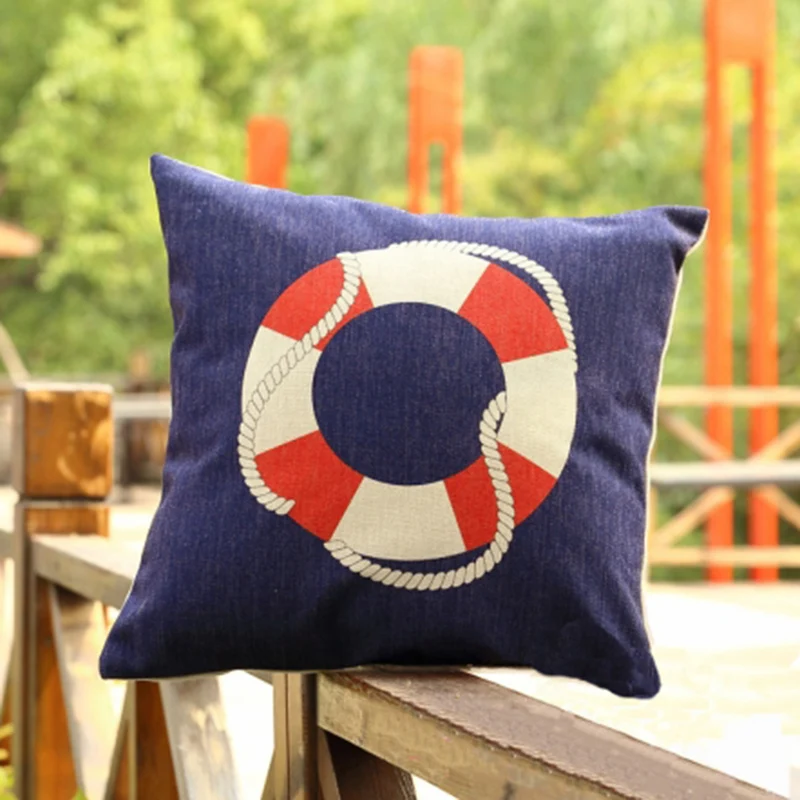 Outdoor Pillows Nautical Throw Pillows Amazon Sailing Boat Anchor - Main Image