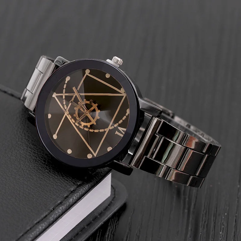Gofuly новые роскошные часы модные часы из нержавеющей стали для мужчин кварцевые аналоговые наручные часы Orologio Uomo горячая Распродажа Прямая поставка