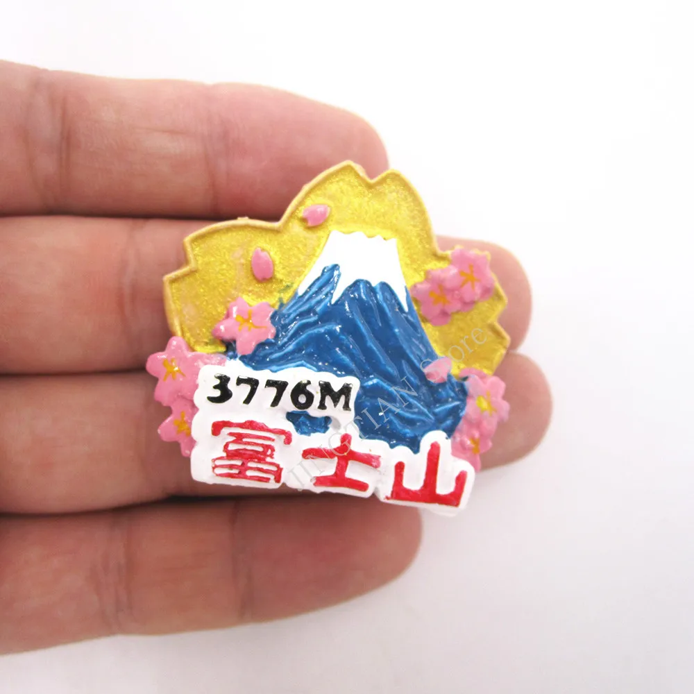 Van Gogh Hand Painted 3D Resin Fridge Magnet Sticker Netherlands Japan Countries City Cute Tourism Souvenir Home Decor Craft Gif