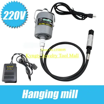 

High Power multi-function Electric tool hanging mill / engraving machine with handle + high-speed steel cutting disc+foot pedal