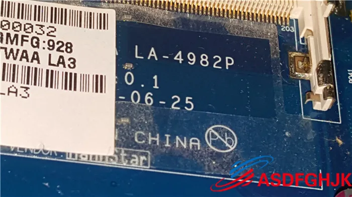70% OFF  FOR Toshiba Satellite L500 L505 Motherboard DDR3 La-4982p KSWAA 100% TESED OK