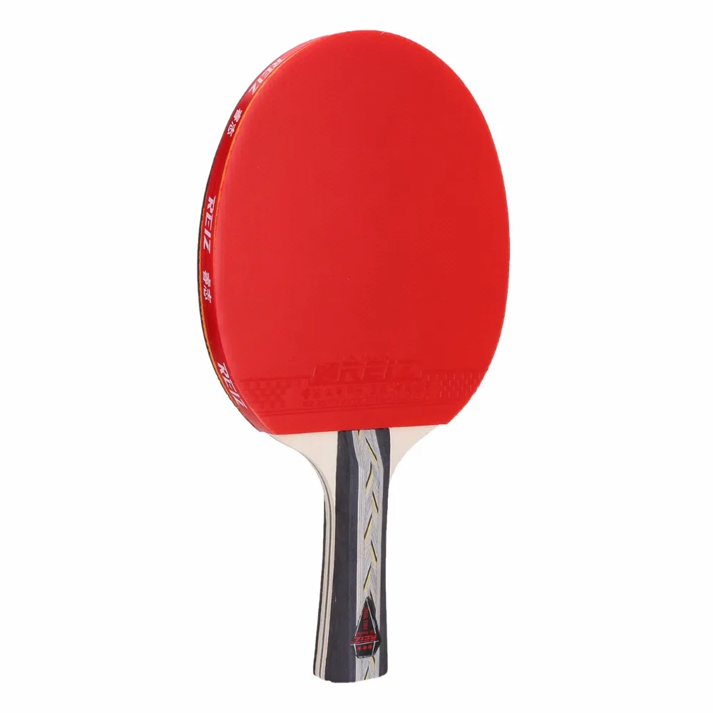 REIZ Short or Long Handle Shake hand Table Tennis Set Ping Pong Paddle