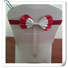 Заводская цена! 100 шт. кожа стул створки и Чехлы для стульев с бантом для свадьбы; ; Заводская цена; marious