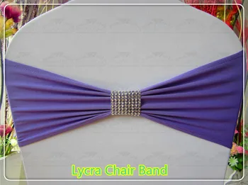 

2/2---Silver Mesh Buckle-- Spandex/Lycra/Expand Chair Bands/Chair cover sashes For Wedding Party Banquet Decorations