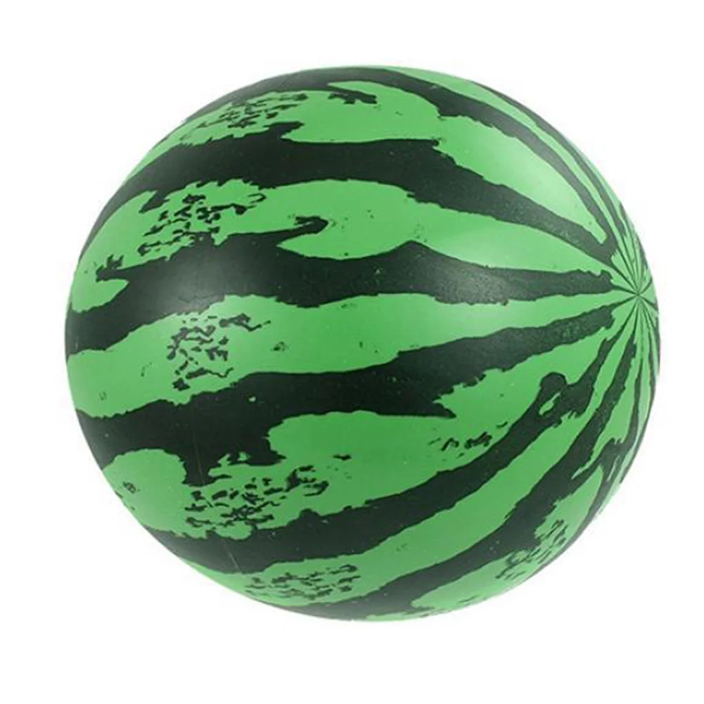 

16CM Creative Inflatable Ball Simulation Watermelon Rubber Ball Beach Pool Play Early Education Gifts Soft Toys For Children Kid