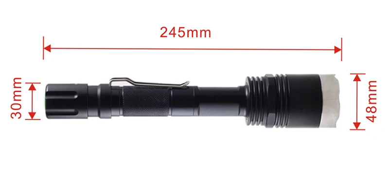 X8 XML-T6 Led Powerful Flashlight 38000LM 5mode Zoomable Led Flashlight Torch Bicycle Camping Rechargeable 2x18650 Battery Light (17)