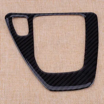 

beler Carbon Fiber and Epoxy Gear Shift Knob Surround Panel Cover Frame Fit for BMW E90 E91 E92 E93 AT Automatic M