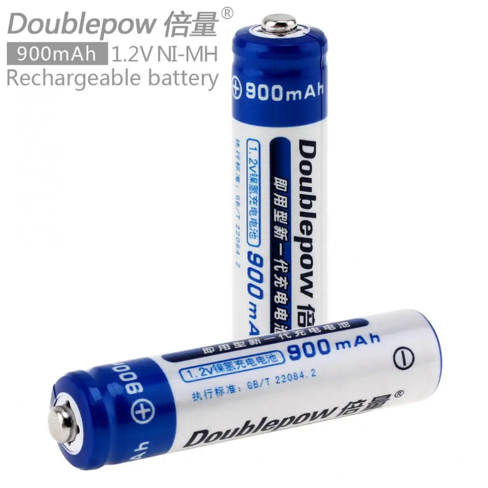 

Sale 2pcs Doublepow AAA 1.2V 900mAh Ni-Mh LSD Rechargeable Battery with 1200 Cycle