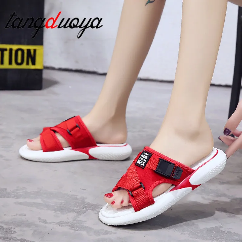 

flip flops women 2019 New Spring summer fashion slippers woman Comfortable Thick bottom outdoor Beach shoes thick bottom slipper