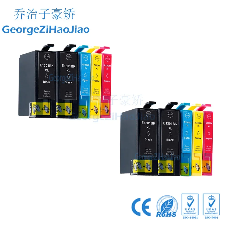 

10pcs T1301 t 1301 Compatible Ink Cartridges for Workforce WF-3010DW/3520DWF/3530DTWF/3540DTWF/7015 printer