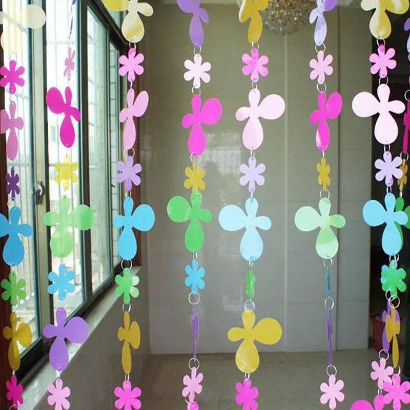 Colored plastic Curtain children's room cartoon decorative curtain Interior home decoration window curtains decor curtains