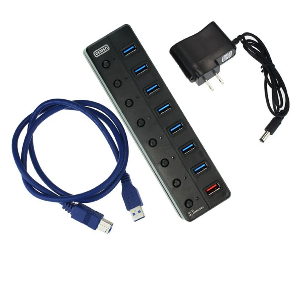 

CARPRIE Super Speed USB 3.1 Gen 1 7 Ports Splitter Hub Adapter For PC Drop shipping
