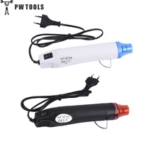 220 В DIY с помощью Термовоздуходувы Электрический Мощность инструмент ЕС Plug горячий воздух 300 Вт Температура пистолет с поддерживающей сиденье Shrink пластик