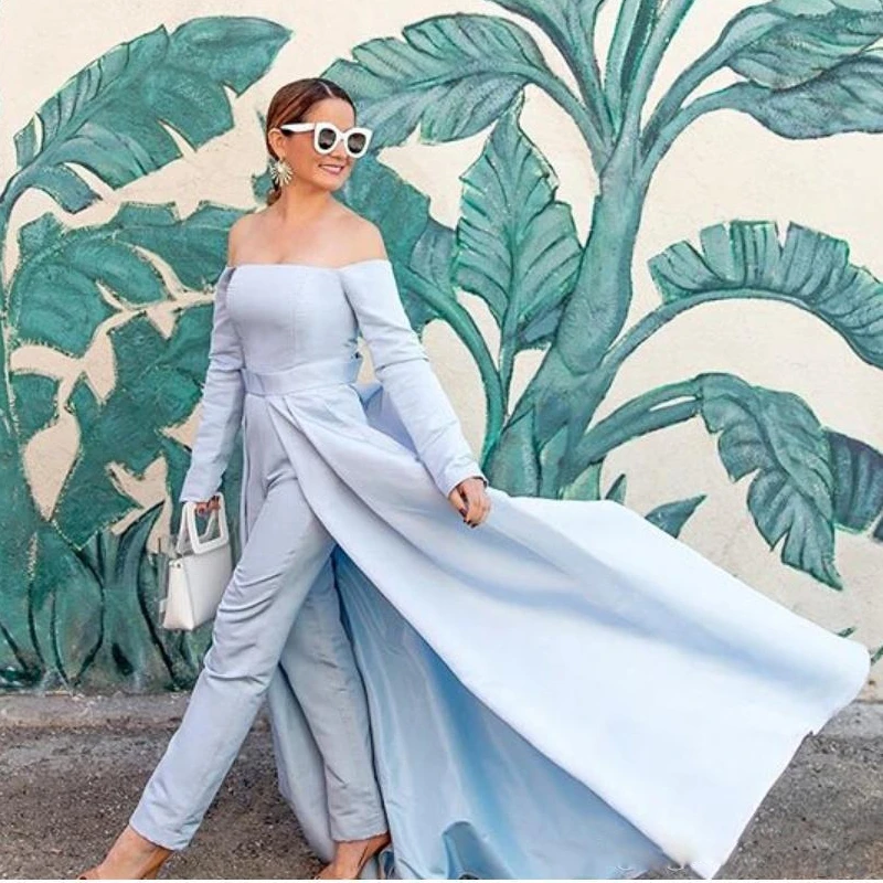 light blue formal jumpsuit