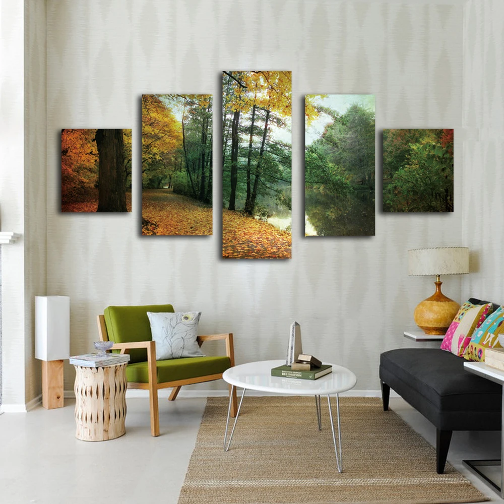 

Canvas natural landscape picture beautiful scenery artwork on living room popular gift