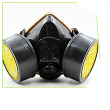Chemical Gas Mask Emergency Survival Safety Respiratory Adjustable Strap Anti Dust Paint Respirator Mask With 2 Dual Filter