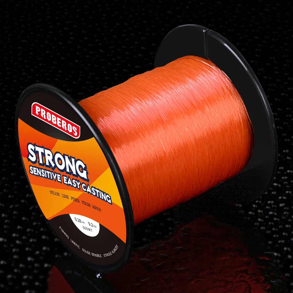 Buy 1PC Nylon Line 450M 500M Orange Fishing Line 2kg