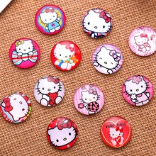 10/12/14/16/20/30 мм с мультяшным котом Круглый ручной работы фото Стекло кабошоны для самостоятельного изготовления и Стекло купольная крышка Подвесные комплекты с камеями Harf Sleeve, бусины