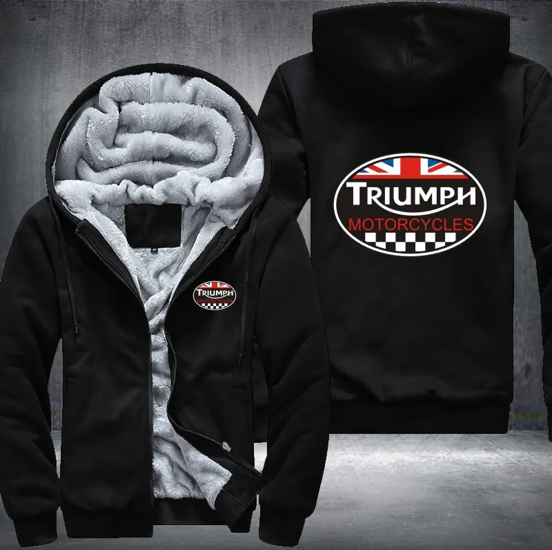 triumph zip up hoodie