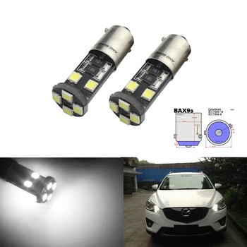 

ANGRONG 2x BAX9S H6W 433 434 Bulbs 5W LED Side Light Driving Lamps DRL Canbus No Error