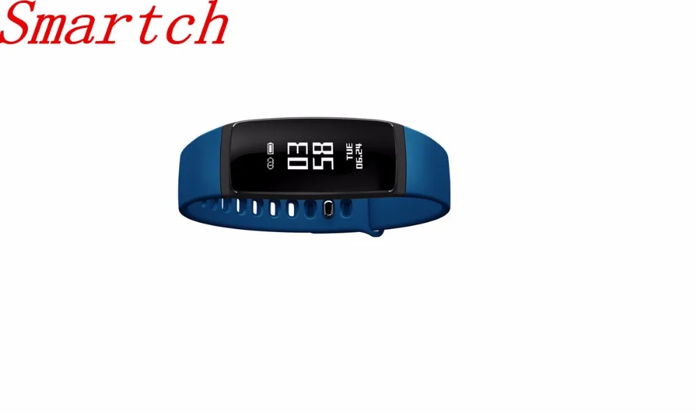 Smartch V07 Smart Band Wristband Heart Rate Blood Pressure Pedomet Bracelet Fitness SMS Alert For iOS