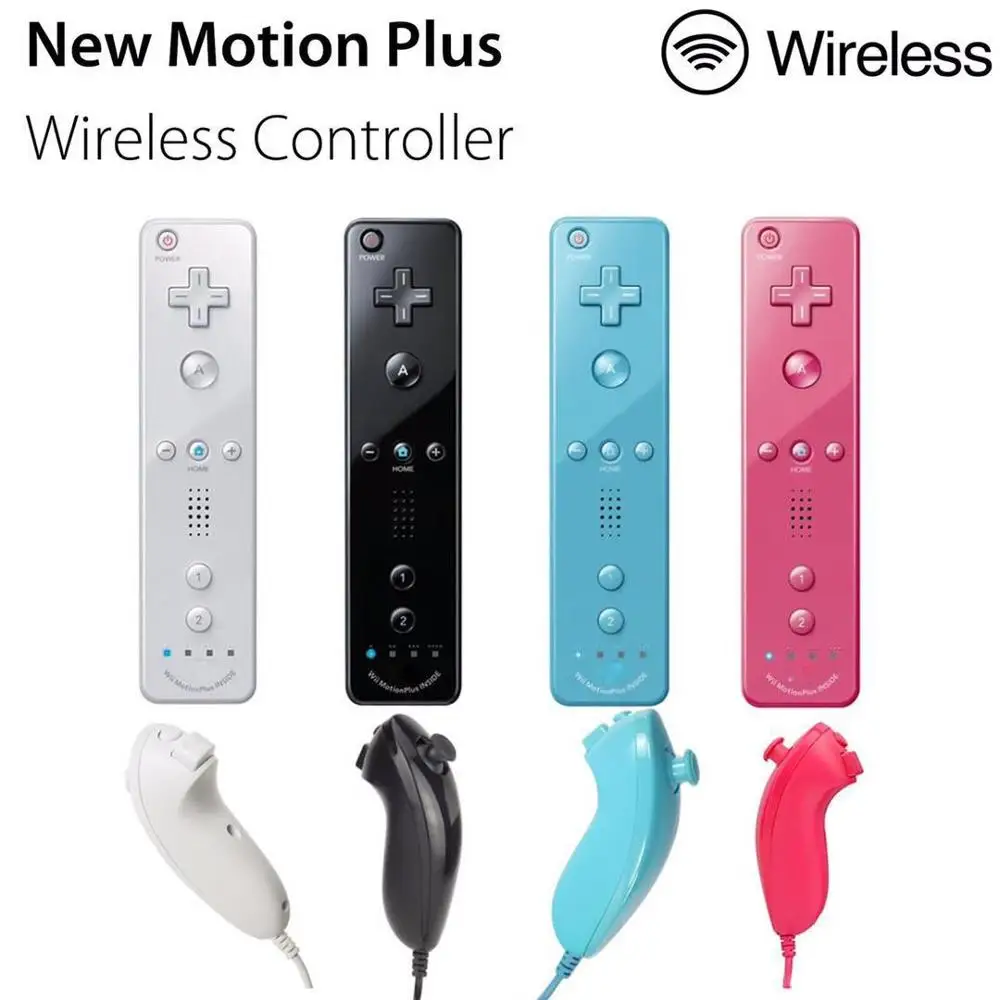 

Built-in Motion Plus Wireless Remote Gamepad Controller For Nintend Wii Nunchuck For Nintend Wii Remote Controle Joystick Joypad