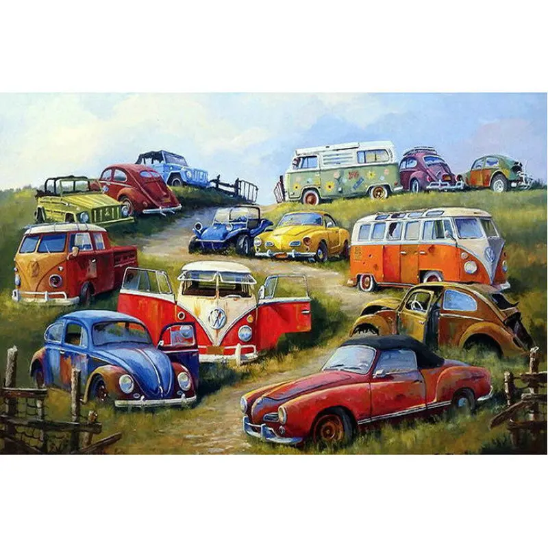 

DIY 5D Full Diamonds Embroidery car square Diamond Painting Cross Stitch Kits landscape pattern Diamond Mosaic picture poker