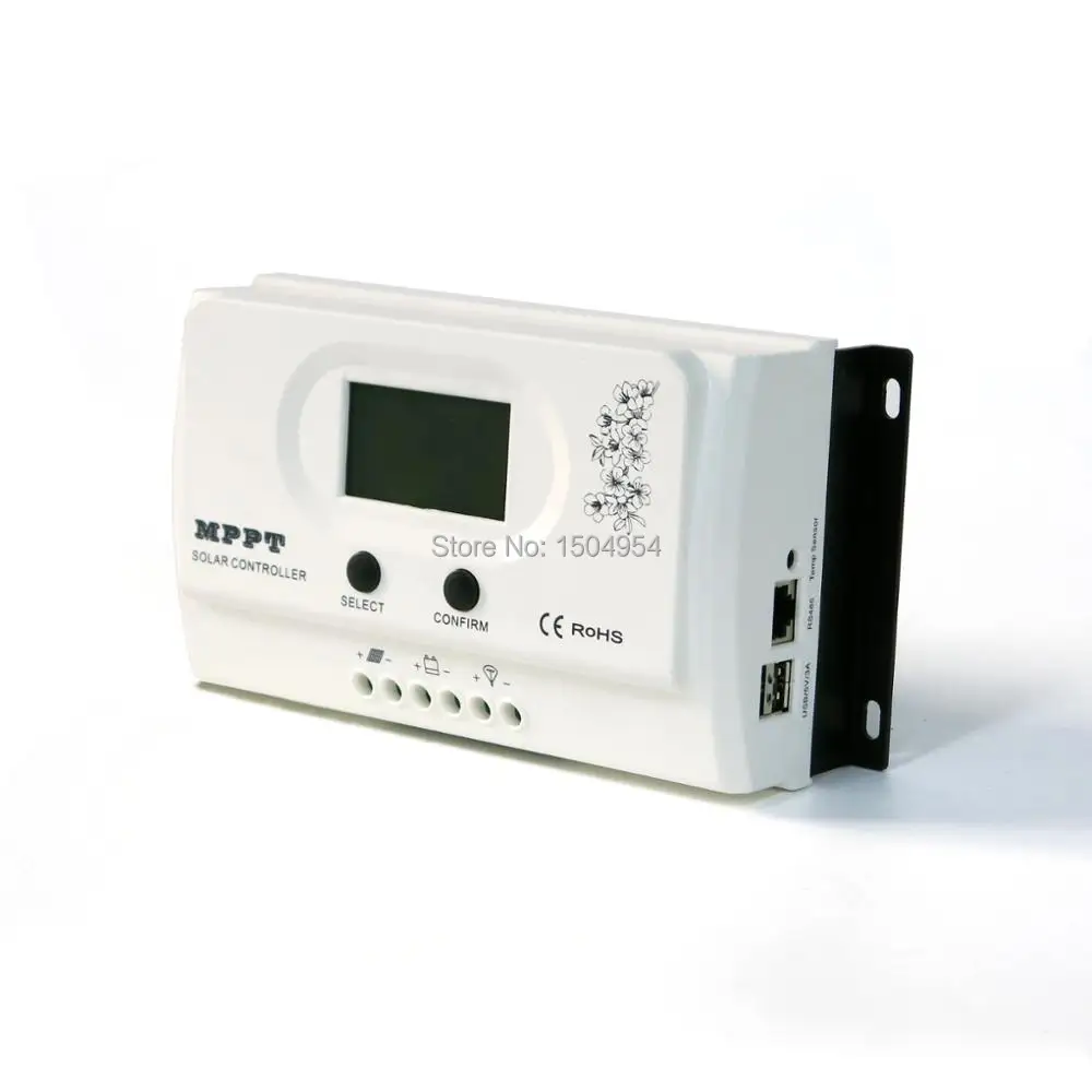 

Wiser MPPT Solar Charge Controller PV Regulator with RS485 15A 20A 12V/24V Auto