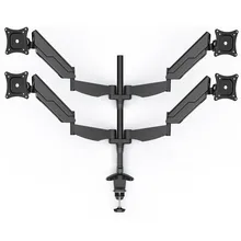 Mola de gás de 15 “-27” tela de tv lcd full motion 4 titular mesa de fixação para montagem em rack de montagem de elevação livre do monitor flexível md5844