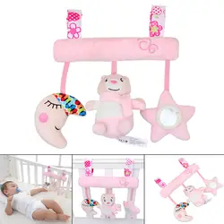 Младенческой Плюшевые игрушки мультфильм медведь плюшевая кровать обмотки Куклы Детские украшение для кровати YJS челнока