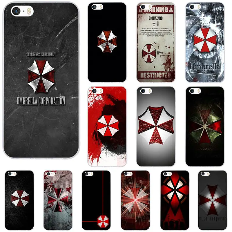 Зонтик Corporation тема Resident Evil мягкие силиконовые чехлы из ТПУ для телефонов Iphone 4 4s 5 5C