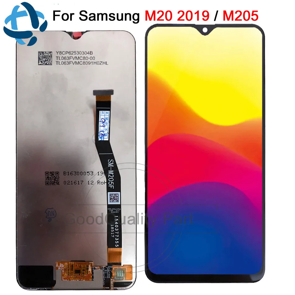 

6.3"New For Samsung Galaxy M205 LCD Display Touch Screen Digitizer Assembly 100% test For Samsung M20 SM-M205 M205F M205G/DS lcd