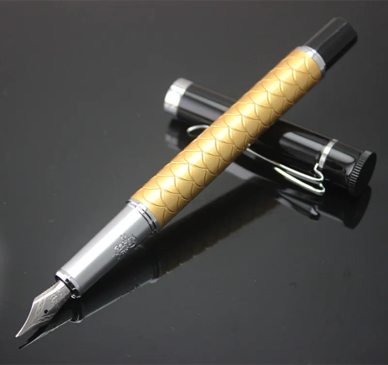 Ручка перьевая JINHAO Y3 1 шт./лот Золотая/серебряная карандаш с зажимом гравировка