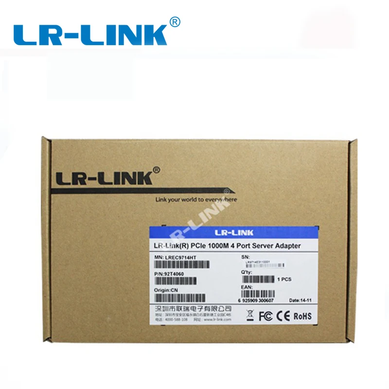 LR-LINK 9724PT гигабитная сетевая карта адаптер Lan четырехъядерный порт PCI-Express сетевая карта 1000 МБ Совместимость с Intel I350-T4