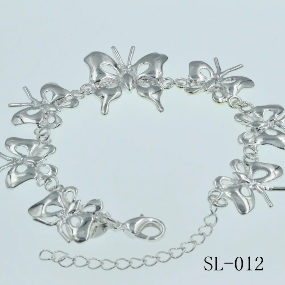 925 sterling silver bracelet Female butterfly Character charm jewelry It was love at first sight a | Украшения и аксессуары
