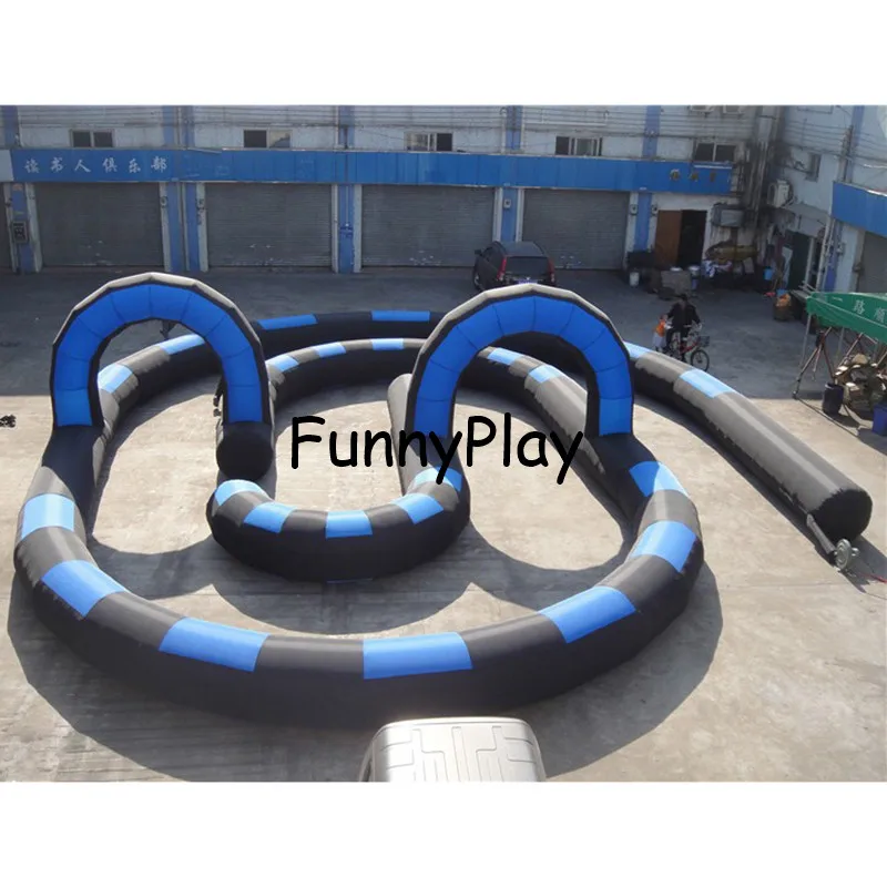 Открытый гоночный трек гигантский надувной Speedyway Go Kart Zorb мяч гоночный трек воздушный трек надувной барабанный трек