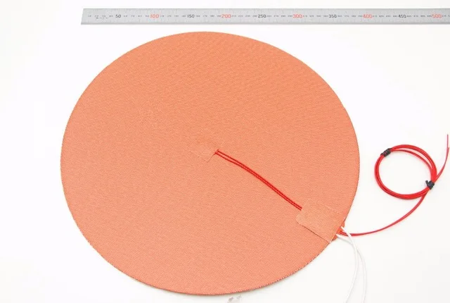 Esteira do Calefator da Borracha de Silicone cm para Delta Swmaker Milímetros Rodada 110 v – 220 800 w Aquecida Cama 50 Reprap Kossel Impressora 3d Dia 500